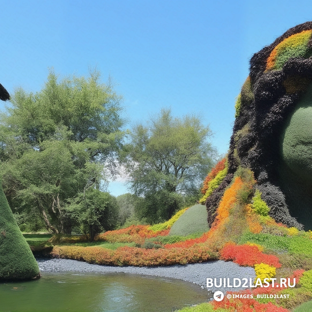 Зеленые цветочные композиции и топиарное искусство в ботаническом саду Монреаля на фестивале Mosaicultures